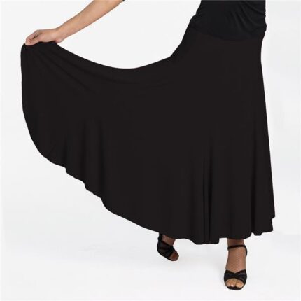Lång svart kjol